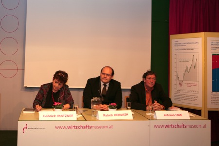 Patrick Horvath im Wirtschaftsmuseum